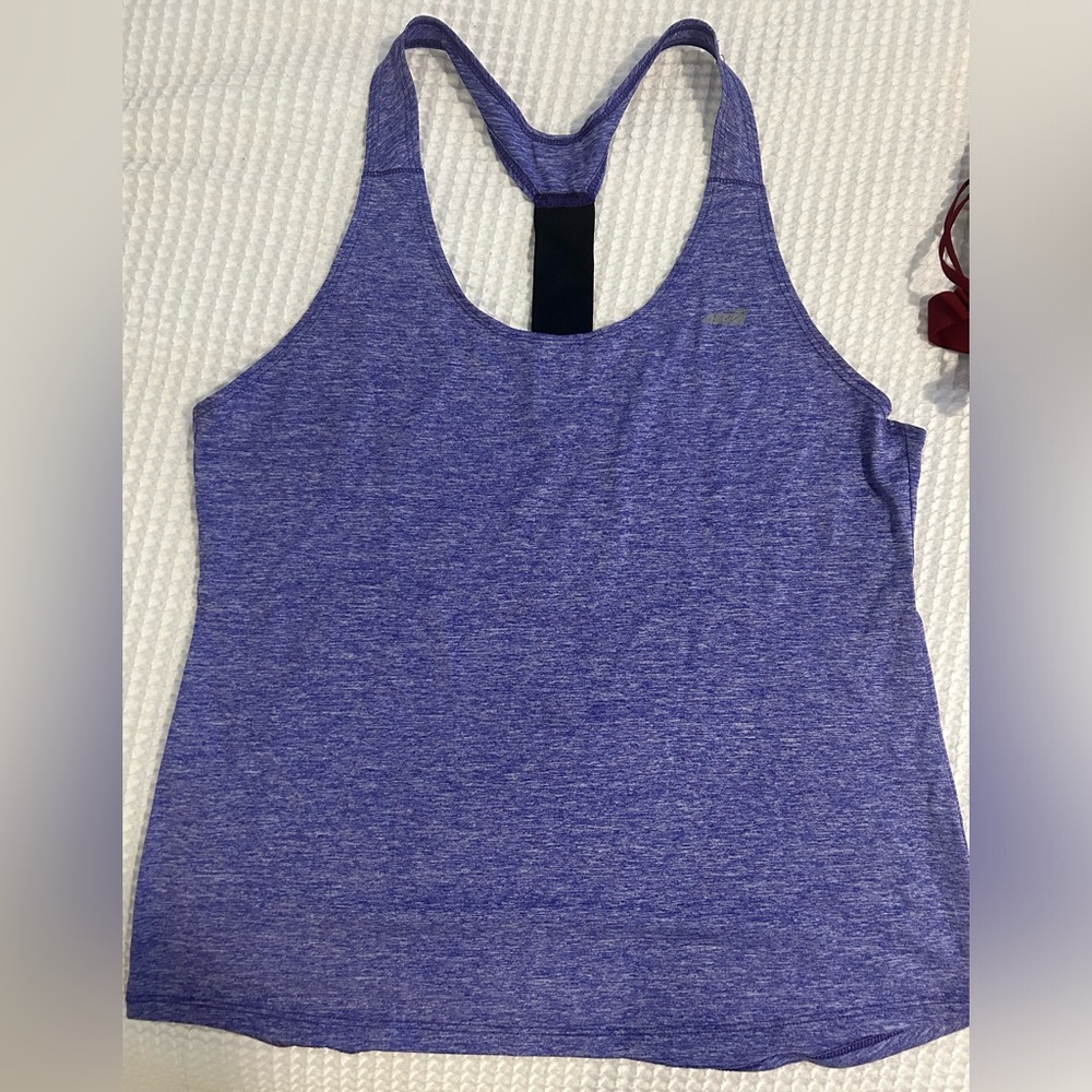 PURPLE RACERBACK WORKOUT SHIRT - Picture 2 of 2